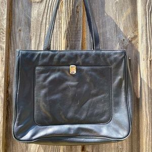 Ralph Lauren Black Leather Purse Vintage Classic